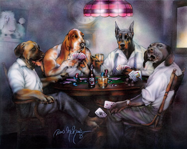 Dogs Playing Poker